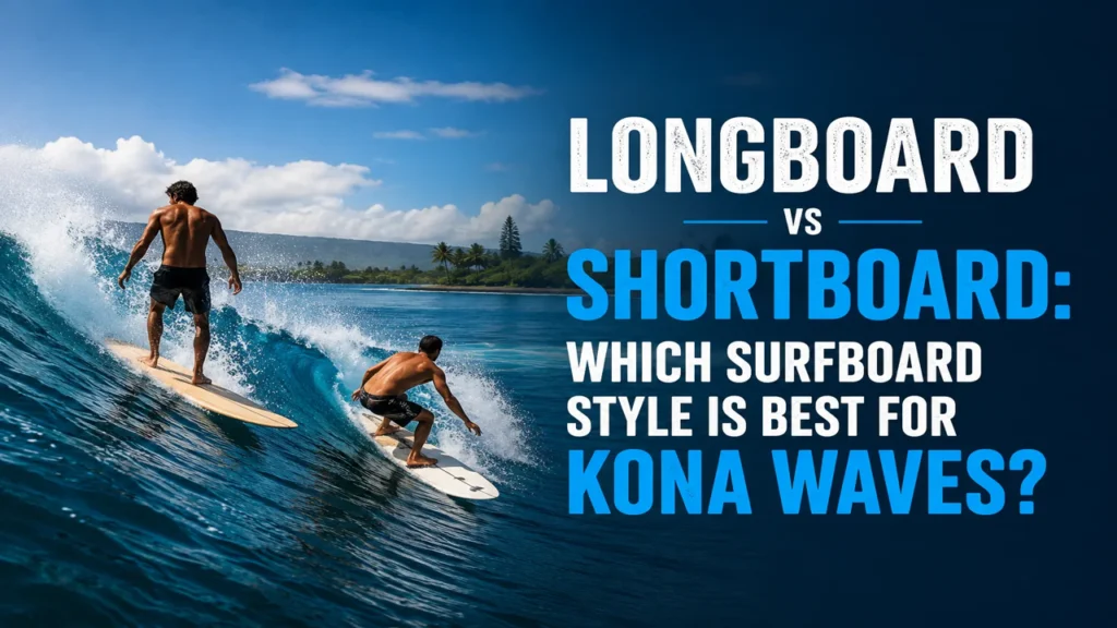 longboard vs shortboard which surfboard is best for Kona waves